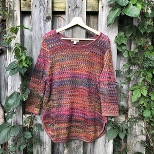 Multicolored Tunic Sweater